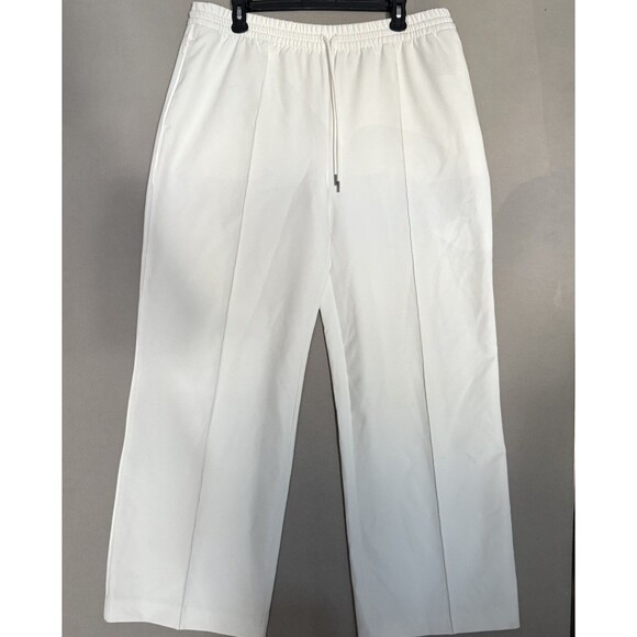 Athleta Pants Extra Large 16 Endeavor White Womens Relaxed Drawstring Lounge - Picture 1 of 7